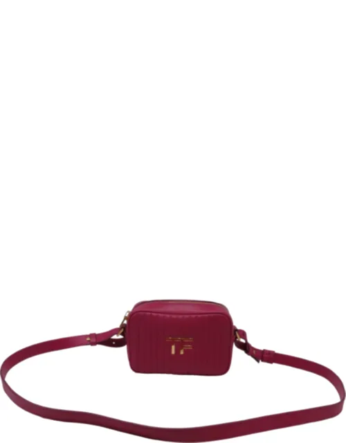 Quilted Camera Bag In Leather