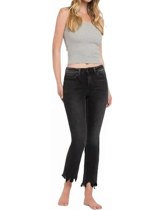 High Rise Straight Jeans