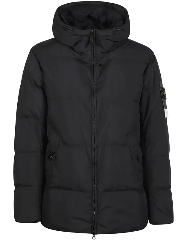 Padded Quilted Hooded Down Jacket