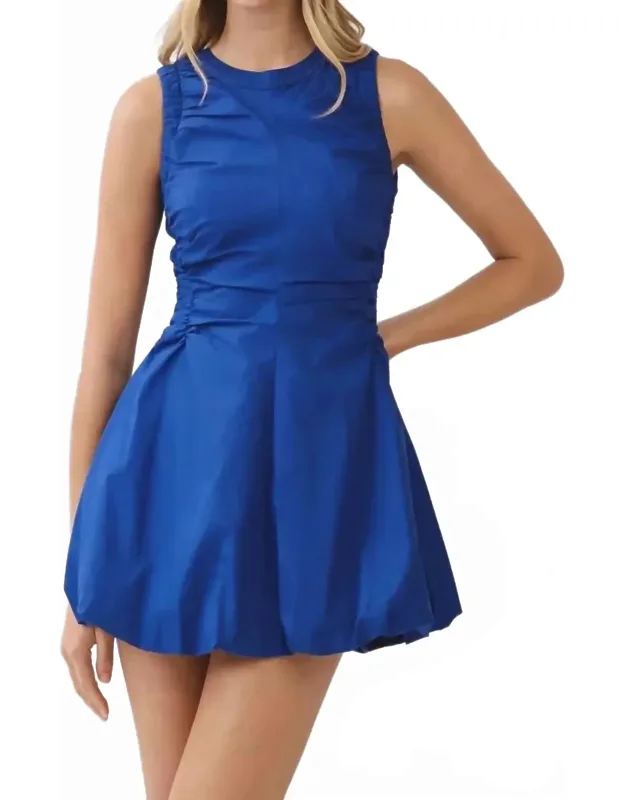 Ruched Waist Mini Dress