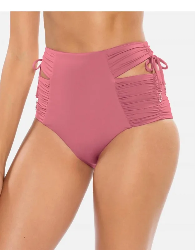 Cutout High Waist Bikini Bottoms