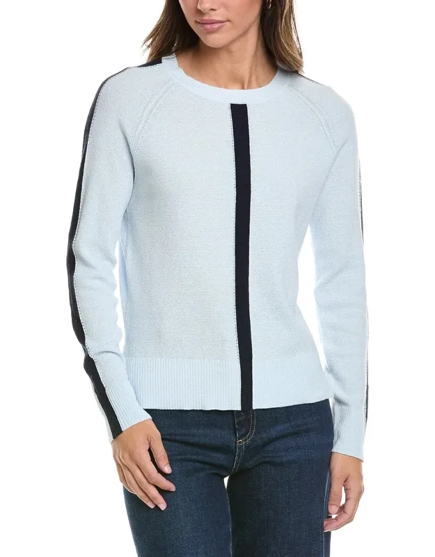 Center Stripe Cashmere-blend Sweater