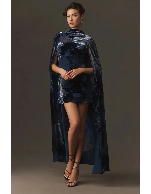 Caped Mini Dress