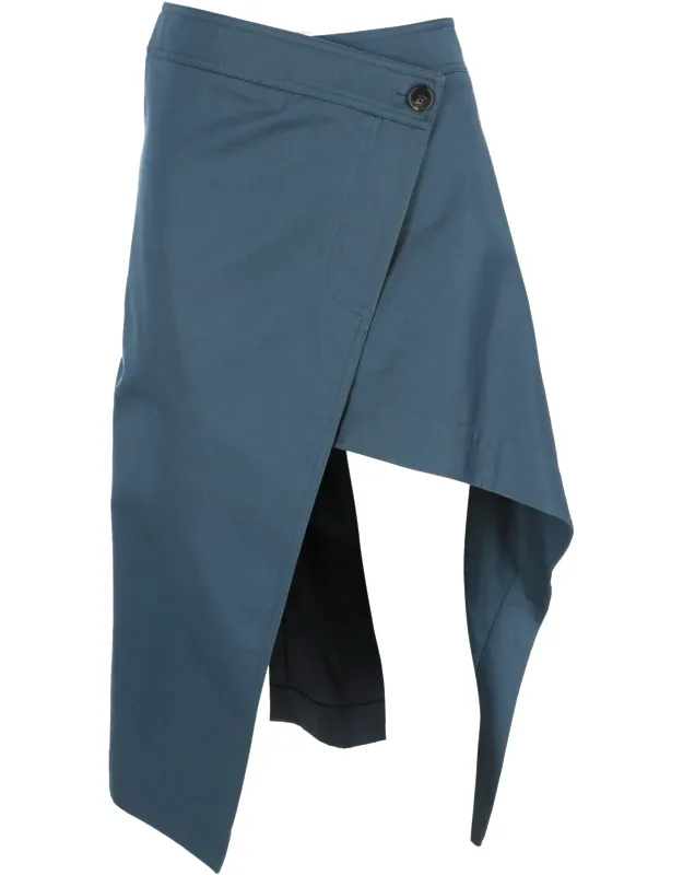 Asymmetric Midi Skirt