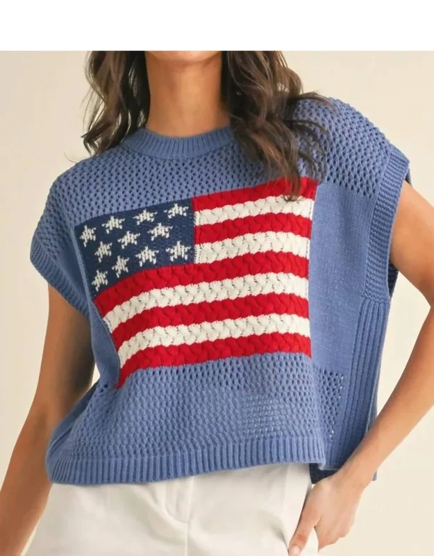 Open Knit Sweater Top