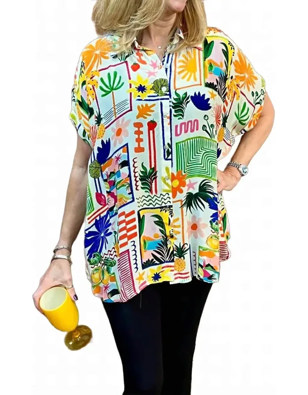 Fruits Short Sleeve Camp Shirt