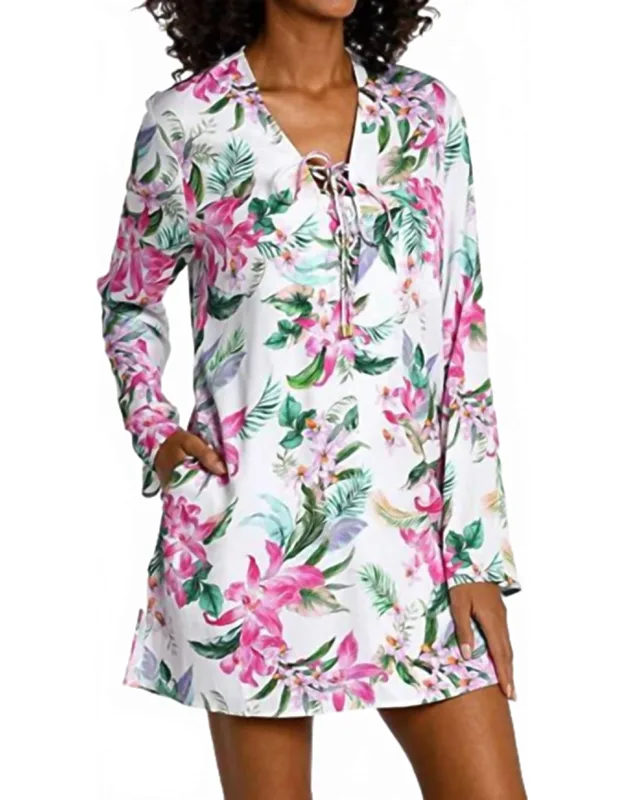 Mystic Palms Tunic Swim Cover Up