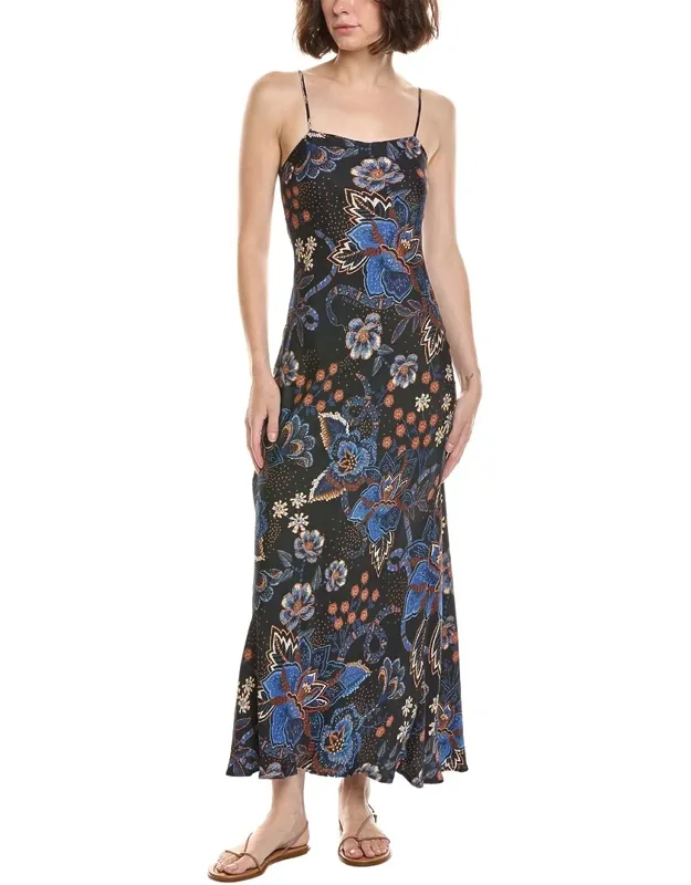 Snakes Bouquet Slip Maxi Dress
