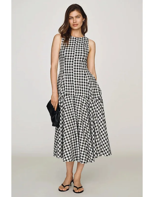 Drop-waist Midi Dress