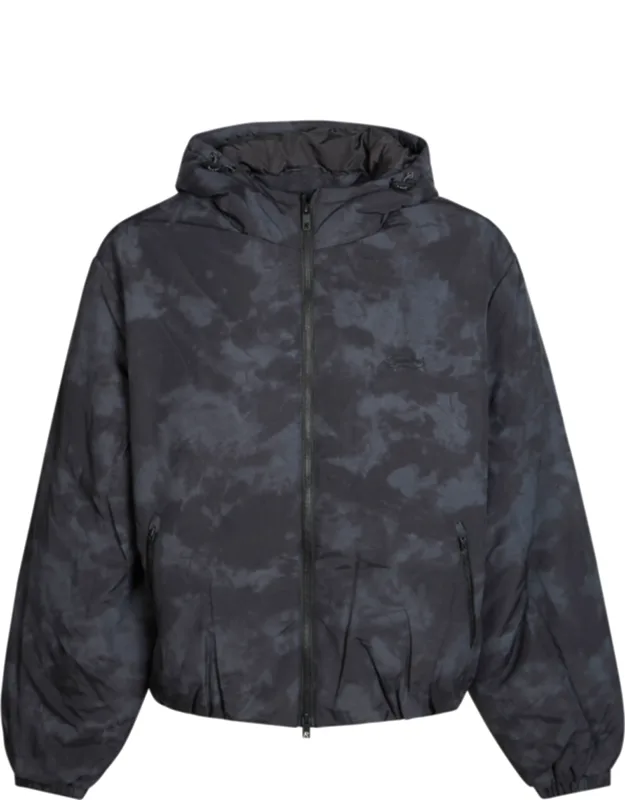 Camo Cropped Hooded Jacket