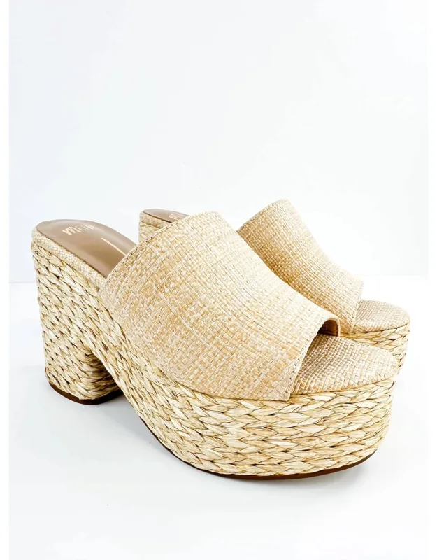 Raffia Heel Sandals