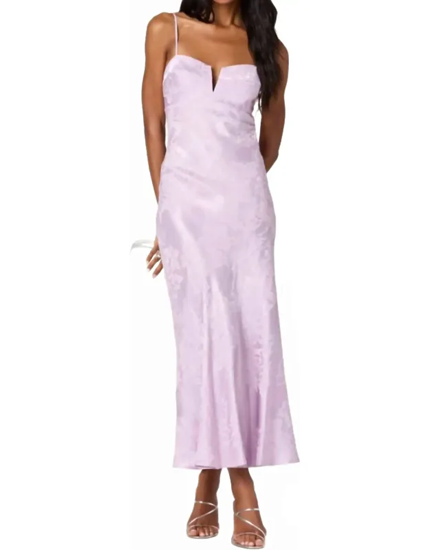 Tyla Midi Dress With Adjustable Spaghetti Straps And Sweetheart Neckline