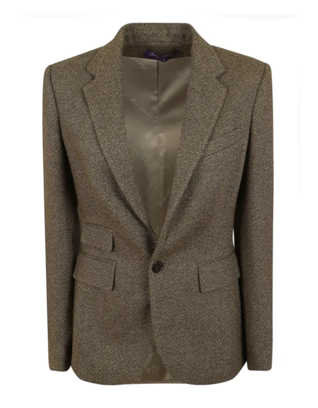 Cashmere Linen Herringbone Blazer