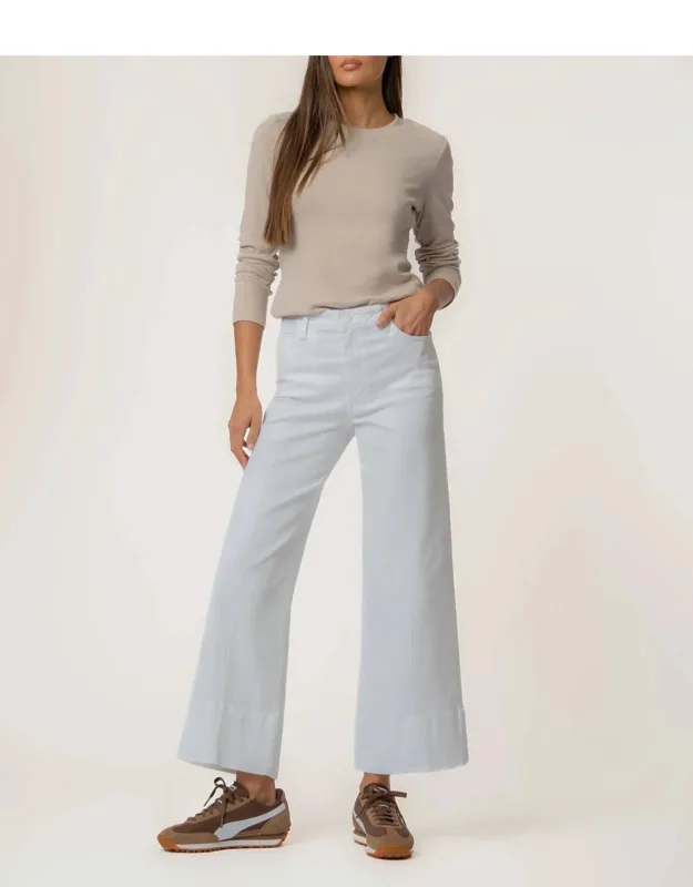 High Rise Front Pintuck Wide Leg Pants