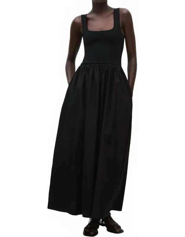 Knit And Cotton Dress