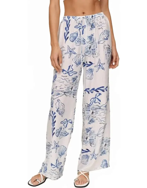 Wide Leg Beach Pants