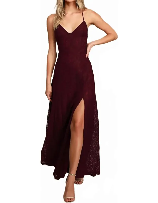 Destinee Lace Sleeveless Maxi Dress