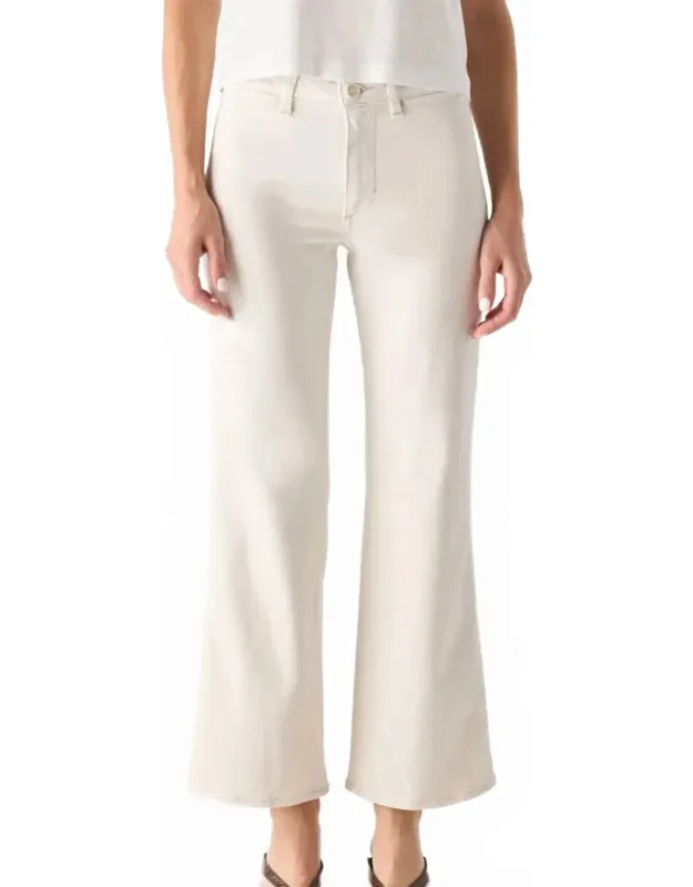 Cropped Flare Trousers