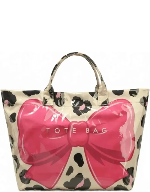 Leopard Bow Tote Bag