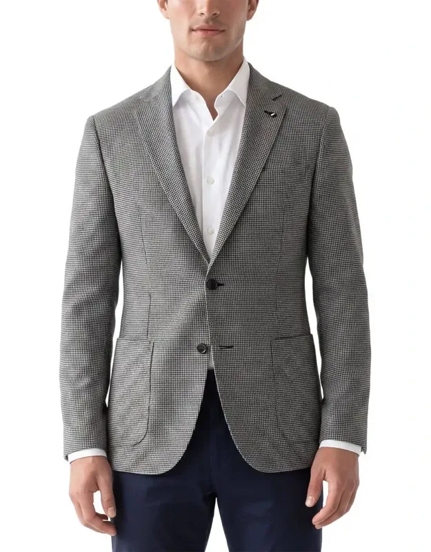 Pied De Poule Wool Blazer