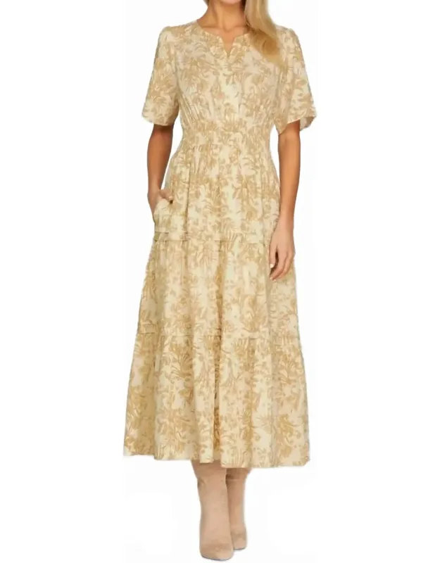 Soft Launch Floral Midi Dress