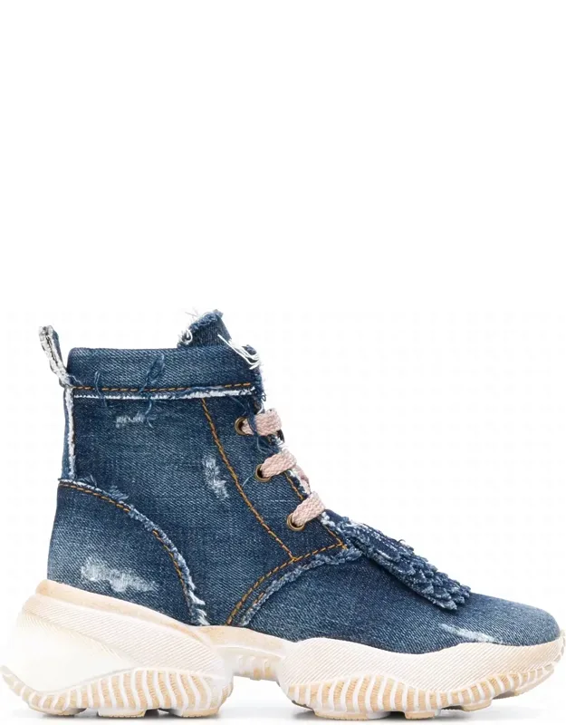 Interaction Denim High-top Sneakers