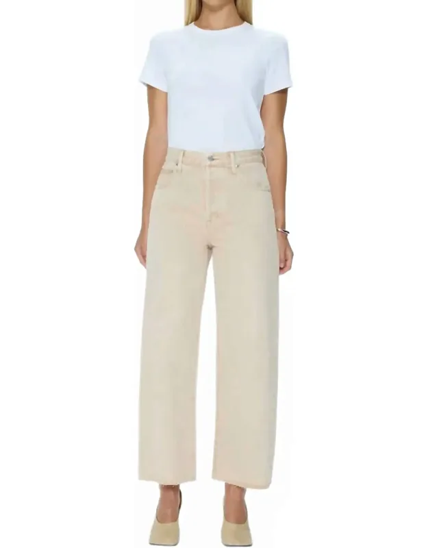 High Rise Bowed Leg Jeans