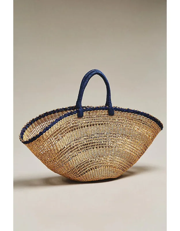 Raffia Straw Basket Bag
