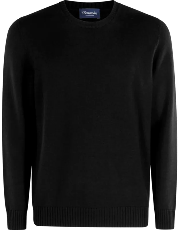 Double-ply Merino Wool Crew Neck Sweater