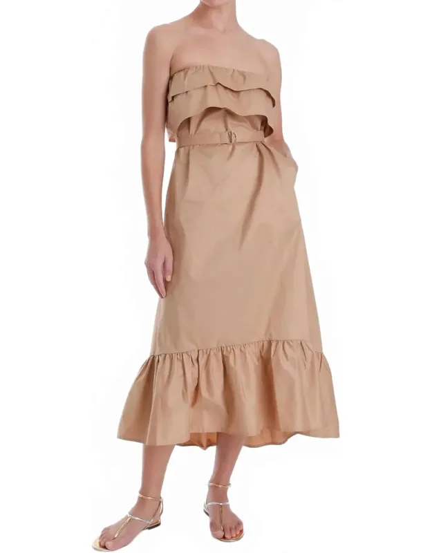 Strapless Midi Dress