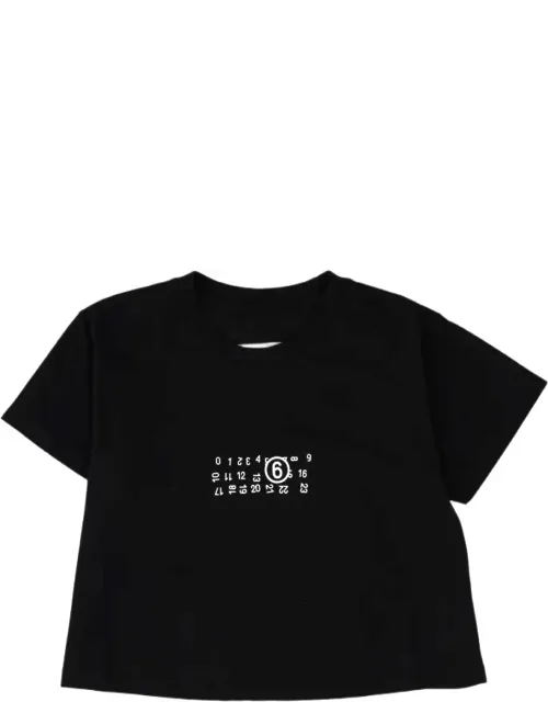 Cropped Printed Cotton T-shirt