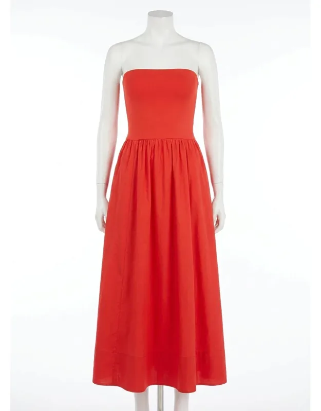 Sunsought Strapless Midi Dress