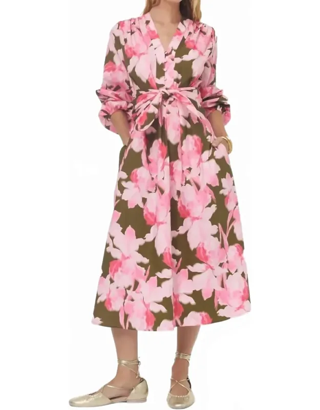 Braddock Long Sleeve Midi Dress