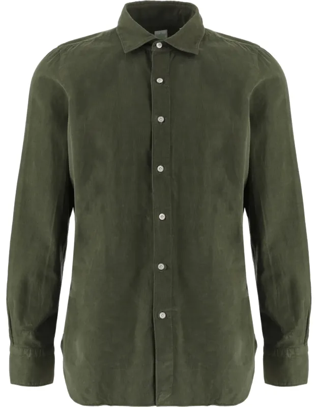 Ribbed Cotton Casual Shirt
