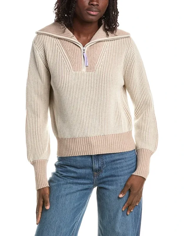 Plaited Rib 1/4-zip Sweater