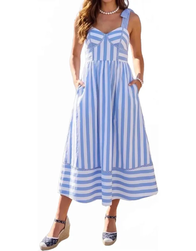 Striped Midi Dress