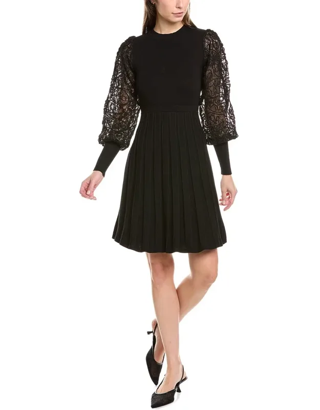 Cable Front Sweaterdress