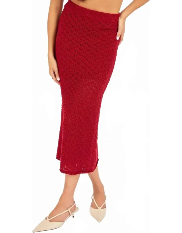 Knit Midi Skirt