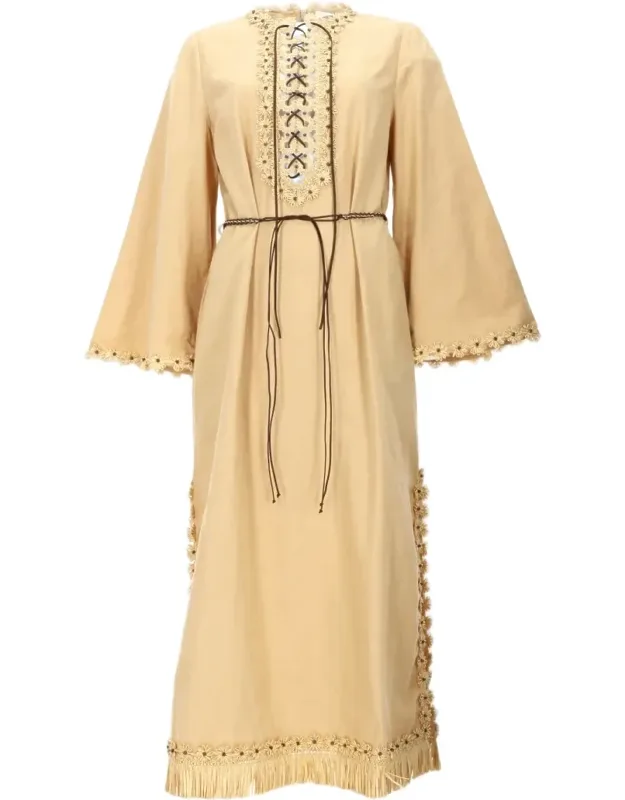 Luxe Cotton Midi Dress