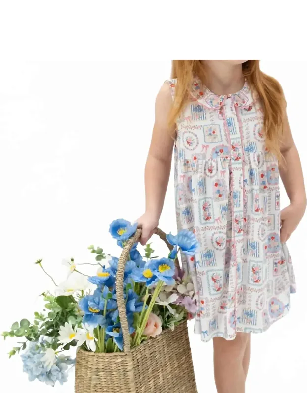 Floral Patchwork Dress With Bloomers