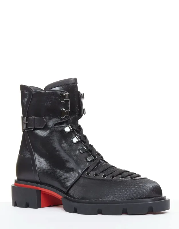 Coated Canvas Boots