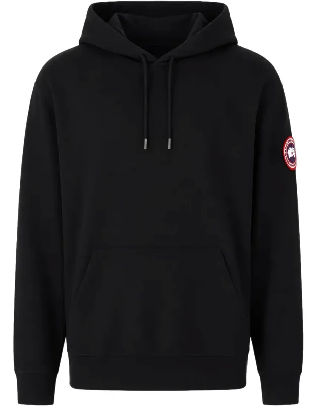 Patch Logo Drawstring Hoodie