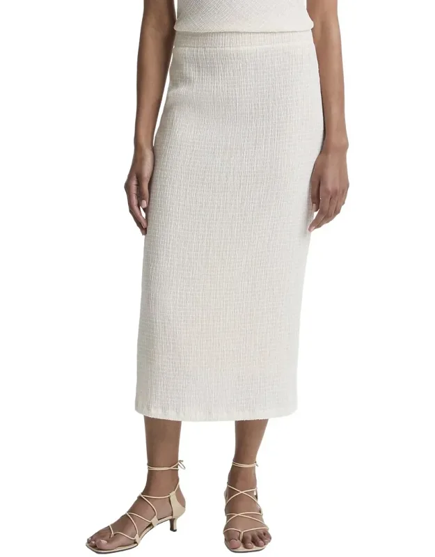 Shadow Grid Midi Skirt