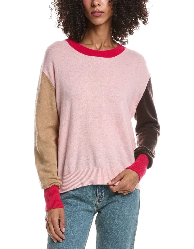 Color Block Crewneck Sweater