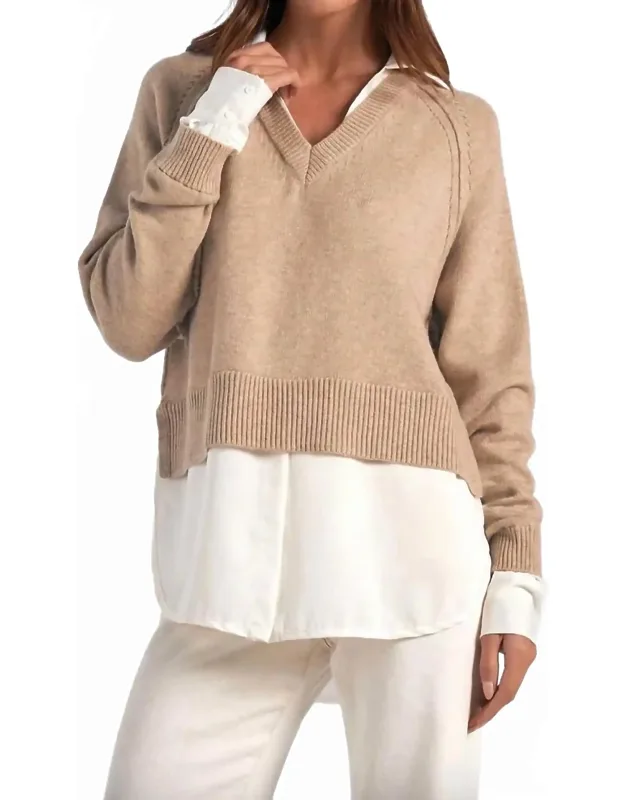 Layered Sweater Top