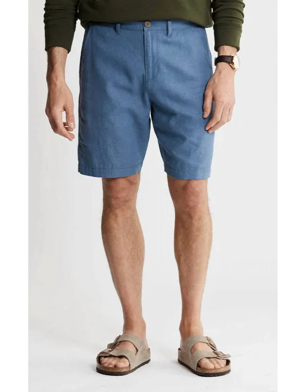 Linen Blend Bleecker Shorts
