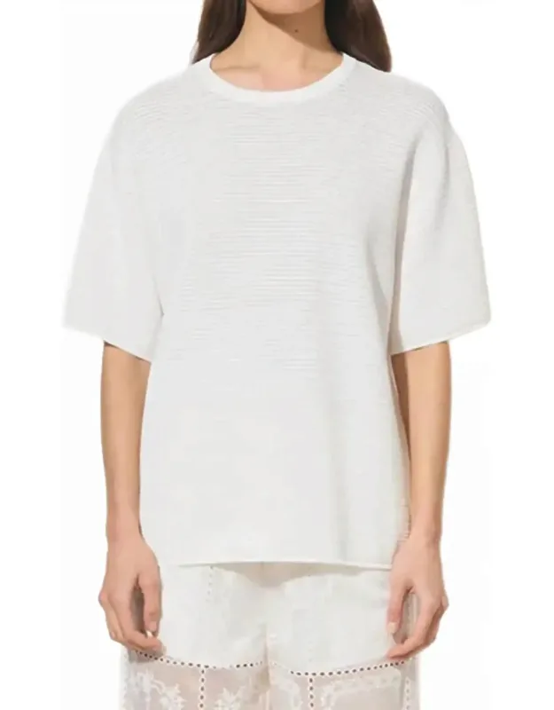 Crew Neck Knit Tee