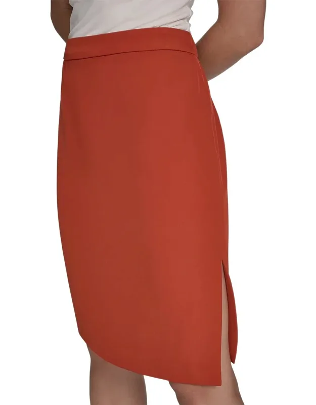 Pull-on Pencil Skirt