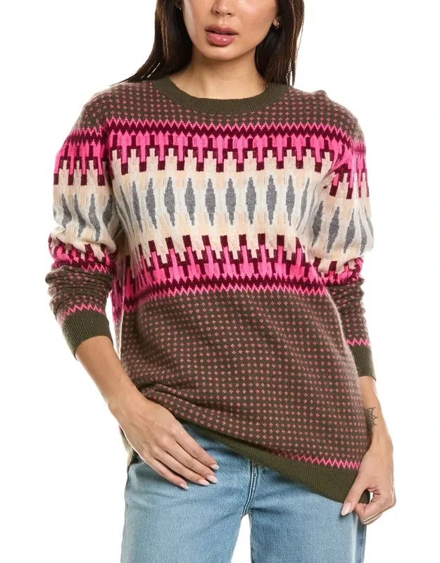 Phoebe Jacquard Crewneck Sweater