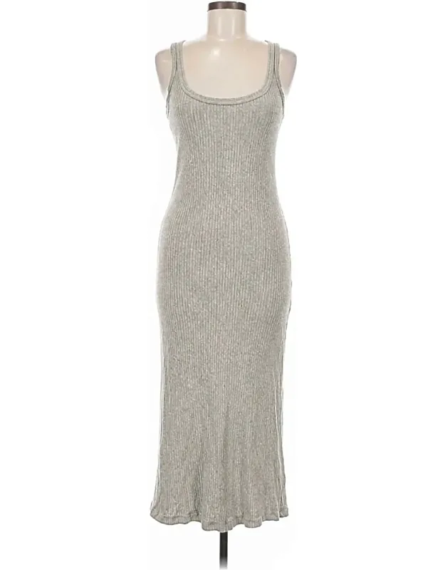Ribbed Cotton Tank Dress